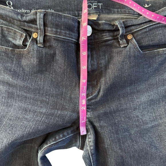 LOFT Ann Taylor Modern skinny ankle Women's Blue Jeans size 8 #785 - Picture 6 of 10